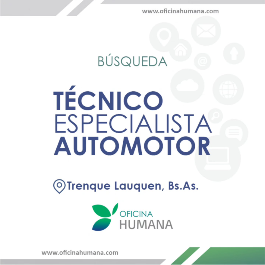 Oferta laboral - Técnico Especialista Automotor