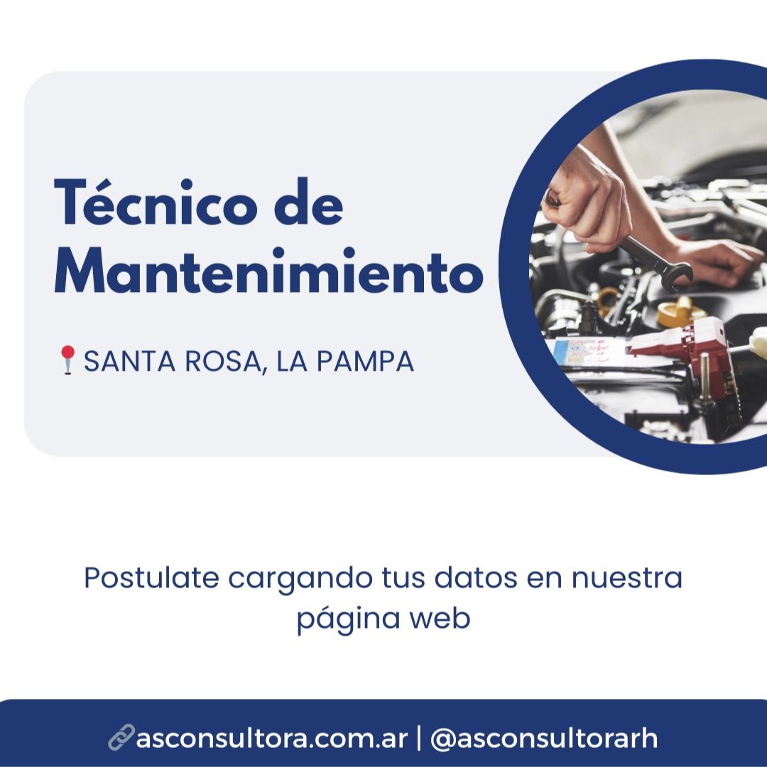 Oferta laboral - Técnico de Mantenimiento