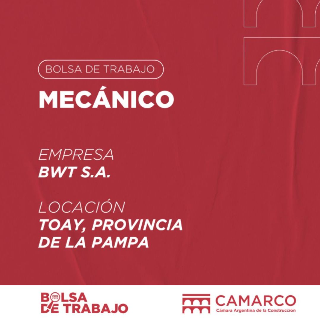 Oferta laboral - Mecánico/Hidráulico