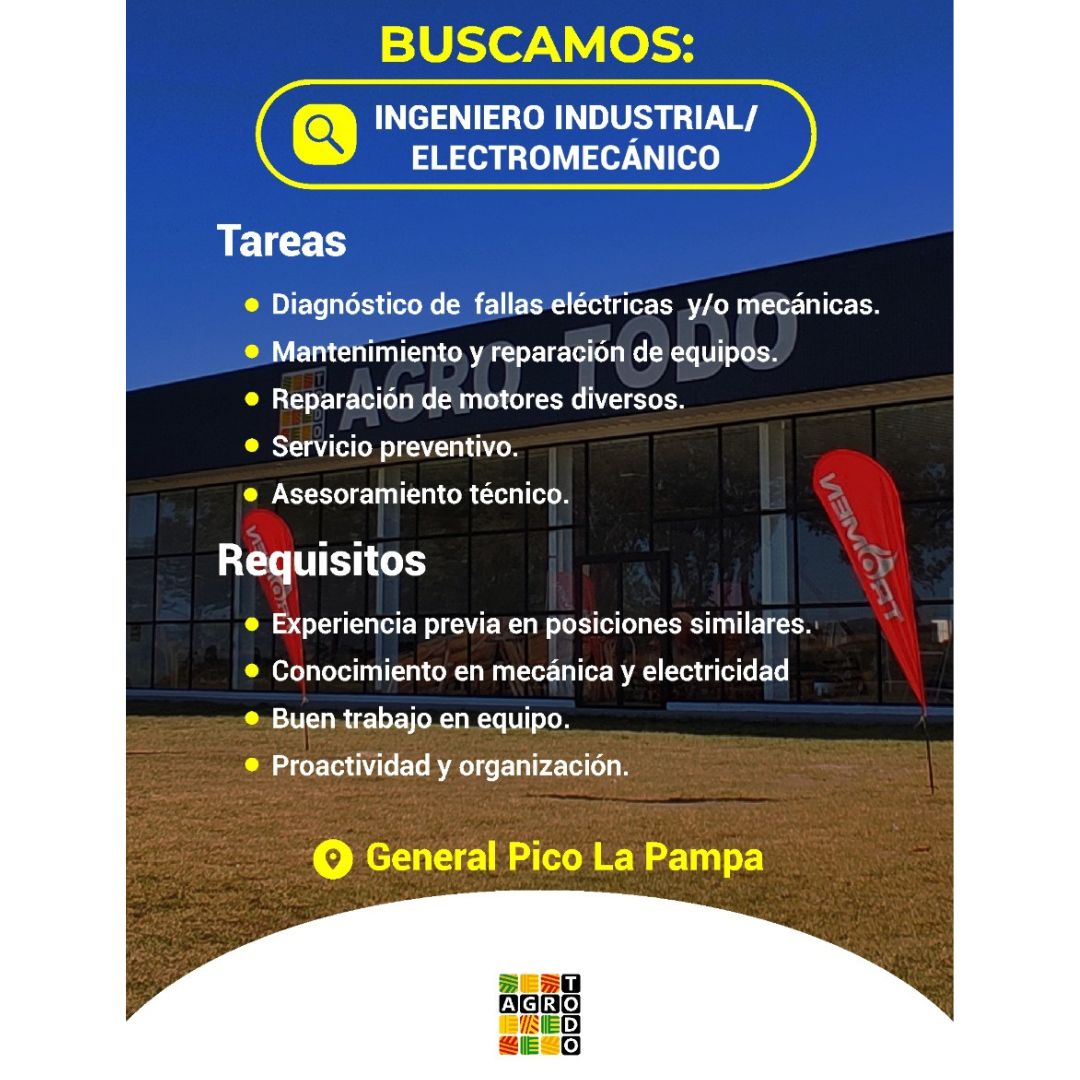 Oferta laboral - Industrial/Electromecánico